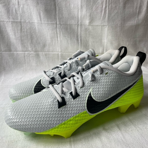 Nike Vapor Edge Speed 360 2 Platinum Volt Football Cleats Size 12 DA5455-004 - Picture 1 of 8